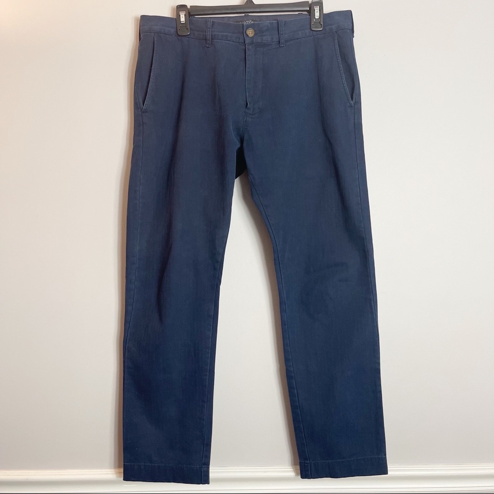 J. Crew Mercantile Men's Navy Blue Slim Fit Flex Pants Size 33x30